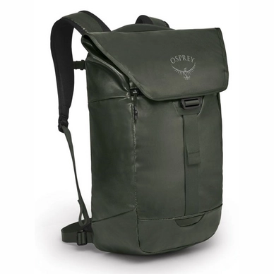 Osprey Sac à dos vert clair noir pour femme et homme - Transporter Panel Loader Lemongrass